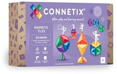 CONNETIX Erweiterungspaket Regenbogenform, 36 Stück, Mehrfarbig