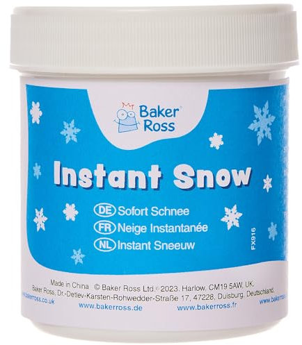 Baker Ross FX916 Instant Snow - Christmas Decoration Supplies, Fake Snow for Displays