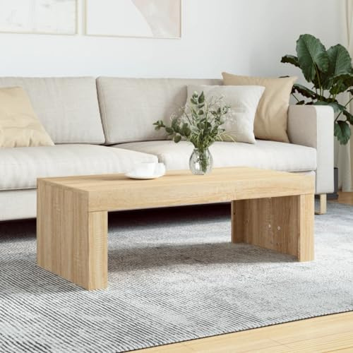 TJROO Tavolino da Caffè Tavolo Moderno da Salotto Divano 102x50x36 cm Rovere sonoma Möbel Tavolino da Caffè per Soggiorno