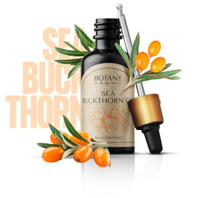 Havtornsolja 50 ml – hippophae Rhamnoides – kallpressad – havtornolja – ren och naturlig – bärarolja – vårdande olja – kroppsolja – för hudvård – ansikte – kroppsvård BotanyRoom®