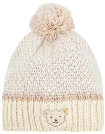 Steiff Mütze EU Größe 55 Eggnog, Kinder Mädchen Mütze, Ohrenschützer für Kinder, warme Wintermütze, Ohrenwärmer für kalte Jahreszeit, weich und bequem, waschmaschinenfest