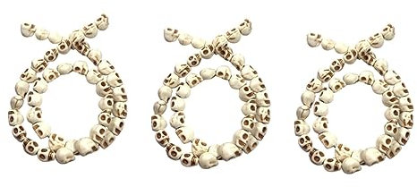 Operitacx 6sätze Schmuckherstellungszubehör Mit Totenkopfperlen Für -armbänder Und Für Kreative Bastelprojekte Und Zu Besonderen Anlässen