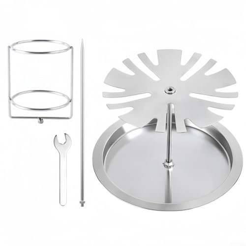 Vertikaler Spieß, Truthahn-Fritteusenständer-Set, Truthahn-Fritteusenständer, Aufhänger für Hühner, Grill, Fleisch, Beinhalterung