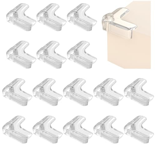 xiaoxiaozhijia Eckenschutz Kantenschutz Selbstklebend Kantenschutz 2 Formen Transparent Tischkantenschutz für Verschiedene Möbel (Transparent-aufgerüstet)