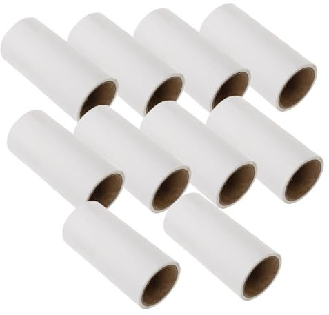 TOYANDONA 10pcs Lint Roller Refill Pet Hair Remover Sticky Roller Refill for Floors Furniture Clothes Cars