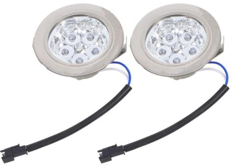 DIYEAH Led Dunstabzugshauben Ersatzlampen 2 Stück Kaltweiß Für Küche Mit Rundem Design Energiesparende Led Beleuchtung Einfacher Austausch Für Kochen