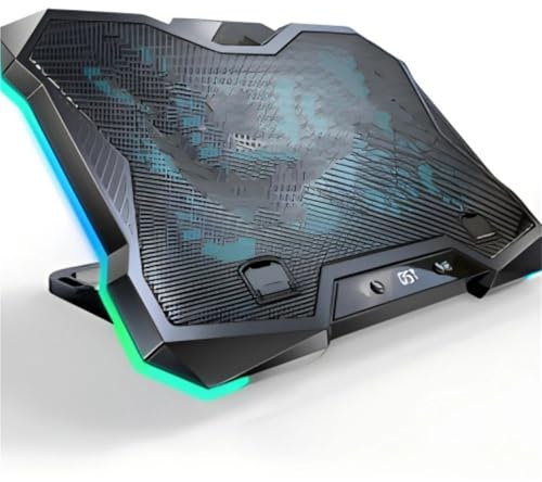 Base Refrigeradora Portatil Gaming Almohadilla De Refrigeración Para Portátil, Turbina Gigante Tipo Presión De Aire, Ventilador Silencioso, Soporte De Refrigeración refrigeracion portatil Soporte(Hurr