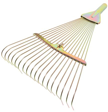 TOYANDONA Rastrillo de Alambre para Jardín Rastrillo Plegable de Jardín Manual para Césped y Limpieza