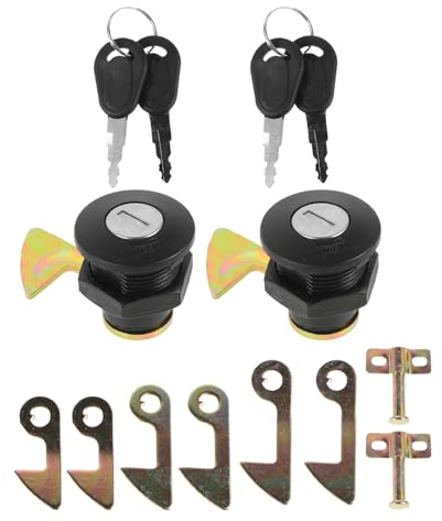 MAGICLULU Juego de 2 cerraduras traseras para Motocicletas, Kit de Cerradura para Maletero de Scooter, Accesorios para Maletero de Motocicletas eléctricas y alarmas antirrobo.