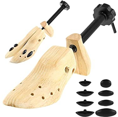 Wswqop Tendiscarpe in Legno, Professionale, Resistente, Regolabile, Robusto, Allarga Scarpe per Scarpe Strette, Scarpe Basse, Stivali Alti, Uomo E Donna, 35x7.8x8cm