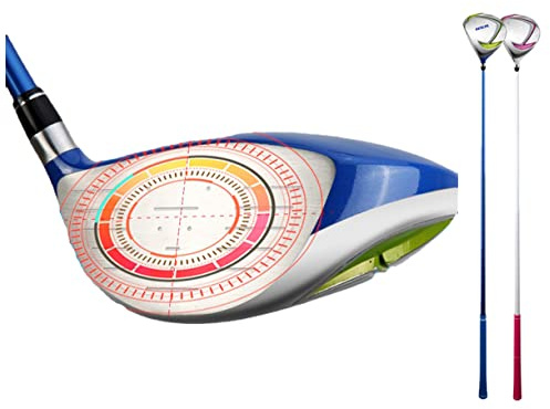 Driver de golf junior pour gaucher 16°/26° Loft Club de golf à lancement élevé pour enfants avec couvre-tête #1W/#5W, sports de parcours hybride en bois de parcours (gauche, #1 (rose), âge 3-5 ans