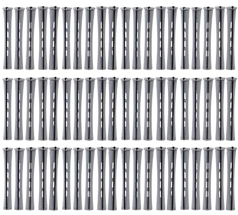 Permanent vågtång för hår – 8 cm permanentlockare | 60 delar grå kort liten styling lockset | frisörtillbehör för kalla permanentningar – för kvinnor, , skönhetssalong, frisörsalong