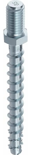 MULTI-MONTI-plus Betonschraube mit Anschlussgewinde blau verz. 7,5x100 - 50 Stück