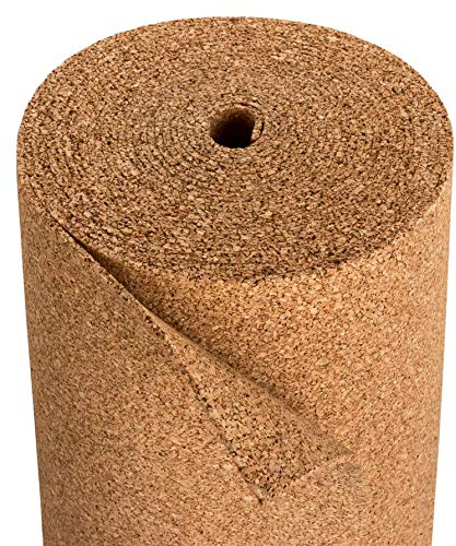 Kork-Deko Kork Trittschalldämmung | Dämmung für Laminat & Parkett | Geeignet für Fußbodenheizung | Rollenkork als Laminatunterlage | Naturkork aus Portugal – 10 x 1 m – Stärke 4mm