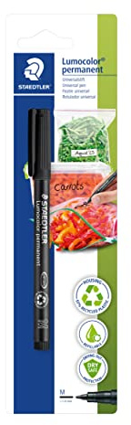 STAEDTLER Lumocolor 317-9 BK-1 Marqueur permanent pour la cuisine Noir