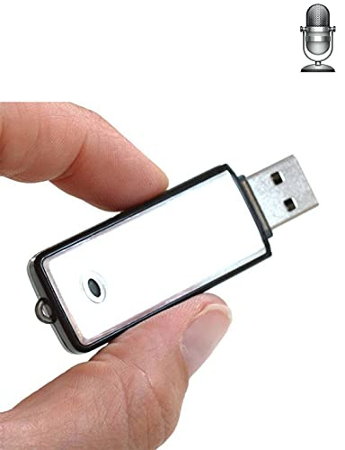 SPY TEC | Clé USB dictaphone - Enregistrement en continu de 18 Heures - 8 Go - 96 Heures de Stockage