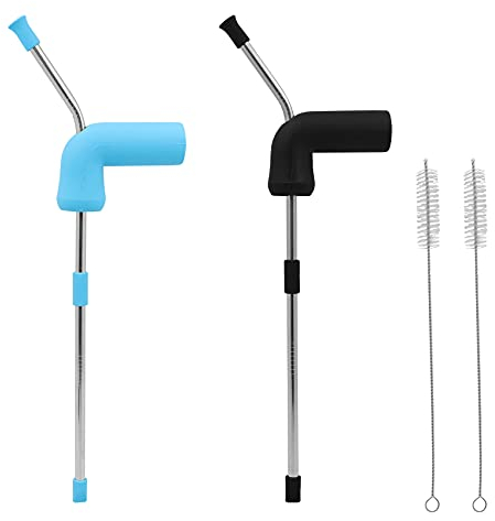 Abnaok 2 Stück Bier Schnorchel, Bierschnorchel, Bierzapfer Party Spender Bierspender, Double Beer Snorkel Bierzapfanlage