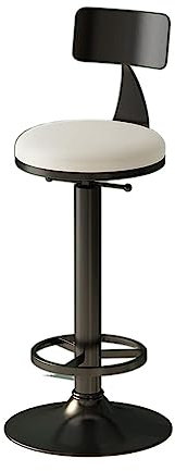 Barstuhl Tresenhocker Moderner Barhocker, Drehbar, Höhenverstellbar, Aus Leder, Verstellbarer Barstuhl, Metallgestell, Für Küche Und Esszimmer Bistrohocker Designer Hocker ( Color : Green+Black , Size