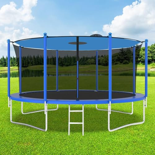 Couverture De Toit De Trampoline Imperméable - Housse De Pare-soleil Pliable Avec Auvent Pour Trampolines à 8 Poteaux, 12 Pieds et 14 Pieds