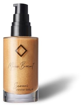 Marie Brocart Semari Leuchtendes Trockenöl für den Körper mit Schimmer-Effekt - Weiche und Elastische Haut – Feuchtigkeitsspendend – Nährendes Öl – Natürliche Inhaltsstoffe 50 ml