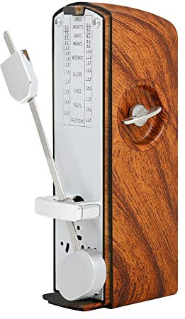 NISHZHU Elektronisches Retro-Metronom für Universal-Klavier, Gitarre, Violine, Musikinstrument, Holzfarbe