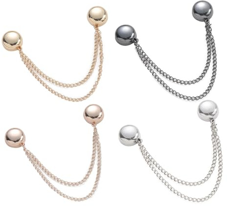 Multifunktionale Magnetische Kleidungsklammern | Leistungsstarke Hijab-Magnete Mit Kette | Abnehmbare Magnetische Pins, Kleidungsclips | Clips Kleidung Accessoires Damen Kleidung Hijab Pins Dekorieren