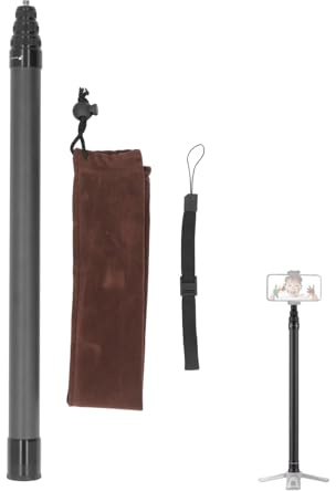 Perche à Selfie Invisible de 2 m,trépied de téléphone poignée Bullet Time réglable, Longue Perche rotative, kit pour caméras 360X3 One RS GO 3 One X2 One R One X, 7 Sections