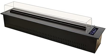 Camino elettronico Camino Elettrico, Smart LCD Touch Screen Camini da Incasso e da Parete con Parabrezza Trasparente, Basso Rumore, Camino a Vapore acqueo con f(750/1500w 70cm)