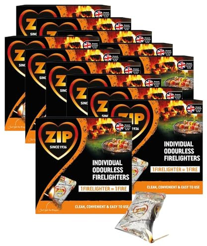 216 fire lighters - Individual odourless firelighters Cubes - Instant Light BBQ Fuel - firelighters for Wood Burners - firepit firelighter.