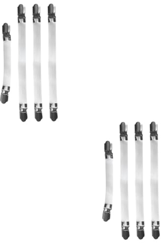 SHINEOFI 8pcs Ironing Board Cover Clips Adjustable Fasteners for Secure Fit Reusable Holders for Household Use Keep Cover Flat and Tidy