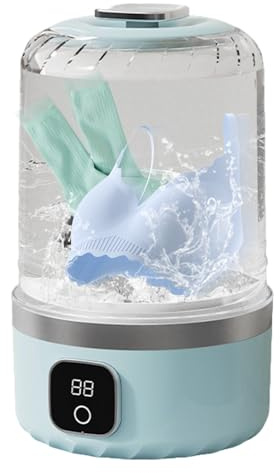 Portable Washing Machine Noiseless Cordless | Small Laundry Washing Machine Rechargeable Clothing Cleaning Device Clothing Cleaning Tool for Travel Dorm Hotel Business