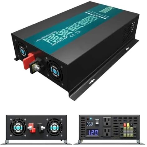 Inversor Corriente Convertidor Fuente Alimentación Onda Sinusoidal Pura Inversor Solar 1000W-2500W/3000W/5000W, 12V/24V/48V CC A 120V/220V CA Transformador(24V,220V-230V Uni,RBP-3000W)