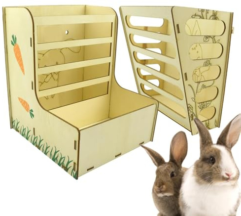 Mangiatoia Per Fieno Per Conigli - Porta Fieno Di Capacità Per Conigli, Rastrelliera Multifunzionale E Dispenser Per Piccoli Animali Domestici Furetti Scoiattoli Cincillà Criceti Ricci Gabbia P