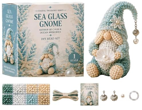 Kit Per Perline Fai-da-te - Set Artigianale Per Gnomi Da 200 G | Set Di Materiali Per La Creazione Di Perline 3D Fatte A Mano | Kit Di Ciondoli Per Gioielli Per Arti E Mestieri Per Principianti, Per B