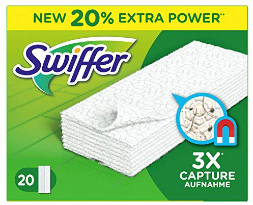 Swiffer Floor Cleaner Dust Wipes Refill Capture/Dust Holding 20 Units