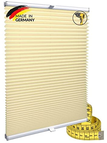 Gardinen21 Konfigurieren Sie Ihr eigenes Plissee mit Bohren Maßgefertigt für Türen & Fenster | Sonnenschutz und Blickdichte Rollos