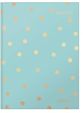 herlitz 50029136 Schülerkalender 2020/21 Basic, A5, Motiv: Dots, 1 Stück