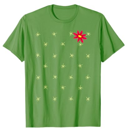 Funny Cactus Costume - Lustiges Halloween-Kostüm für Mädchen, Grün, Kleines, EU, Kurzarm, Pullover, Klassische Passform, Halloween, 2023