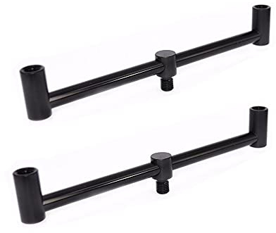 GudGmtoy Buzz Bars, Schwarz, 20 cm, geeignet für Rod Pods, Banksticks, Rutenauflagen, Buzzer Bars für Rod Pods Karpfenangeln, Angelausrüstung