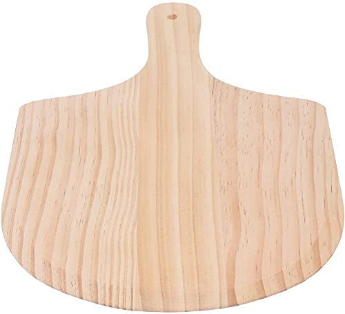 YRHH Pala De Madera para Pizza, Paleta para Pizza, Tabla De Cortar, Bandeja para Servir Alimentos, Tablas De Queso, para Pizza, Pan, Bistec, Queso, Fruta-35X25.5X1.6CM