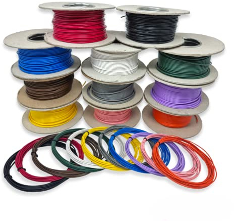 Single Core Cable 17.5 Amp Rated 2.0mm² 12v 24v (5 Metres Black) Stranded Copper Wire