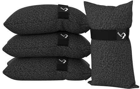 Baser Sacos de Peso Arena 2x4kg – Base para Carpa Plegable, Pergolas de Jardin y Sombrilla Terraza Exterior – Pesas Rellenables para Carpa, Impermeable