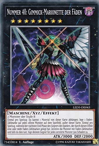 LED5-DE043 - Nummer 40: Gimmick-Marionette der Fäden - Common - Deutsch - Legendary Duelists: Immortal Destiny - mit LMS Trading Fieldcenter-Karte Yugioh
