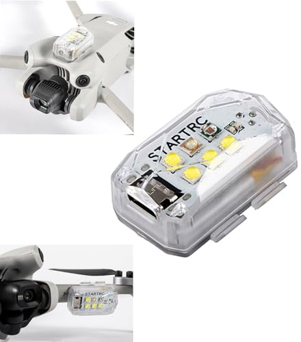 LICHIFIT Strobe Light for DJI Avata 2 / Mini 4 Pro/Air 3 Drone Night Flight Light Flashing Warning Lights Rechargable LED Lamp Universal for Drones RC Cars