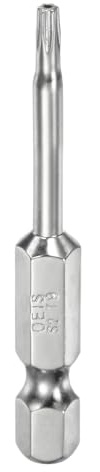 QUARKZMAN T9 Torx Bit Set 1/4 Sechskantschaft 50mm lang S2-Stahl Magnetische Bitsatz Manipulationssichere Schraubendreher Stern-Bits mit Loch für Schrauben Akkuschrauber Werkzeug