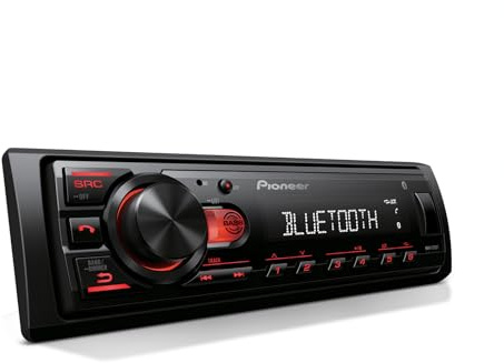 Pioneer MVH-S230BT 1-Din Digital Media Receiver – Bluetooth, USB, 50W x 4 Output, AM/FM Radio, iPhone/Android Compatible, Front/SW (Mono) Selectable RCA Output