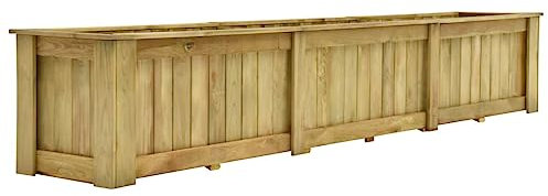 FUDUGEHMIOFWFJJ teichwanne,blumenkasten hoch,Hochbeet 291 x 50 x 50 cm Kiefernholz ImprägniertGeeignet für Garten, Terrasse, Schlafzimmer, Wohnzimmer