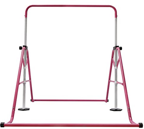 CLEADONG Gymnastikstange für Kinder, Gymnastik Turnreck, Turnreck Höhenverstellbar, Übungsstange für den Innenbereich, Heimtraining