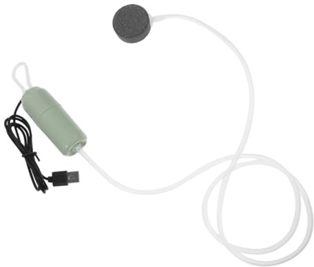 Kisangel USB Aquarium Luftpumpe Tragbare Leise Sauerstoffpumpe Für Fischkästen Kompaktes Design Für Zuhause Und Unterwegs Mit USB-stromversorgung Sorgt Für Belüftung