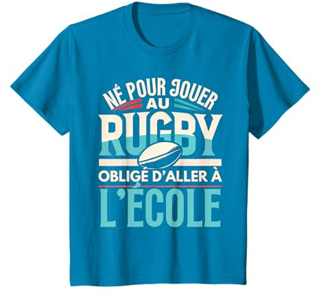 Rugby Enfants Garçons Joueur De Rugby Humour Rugby T-Shirt